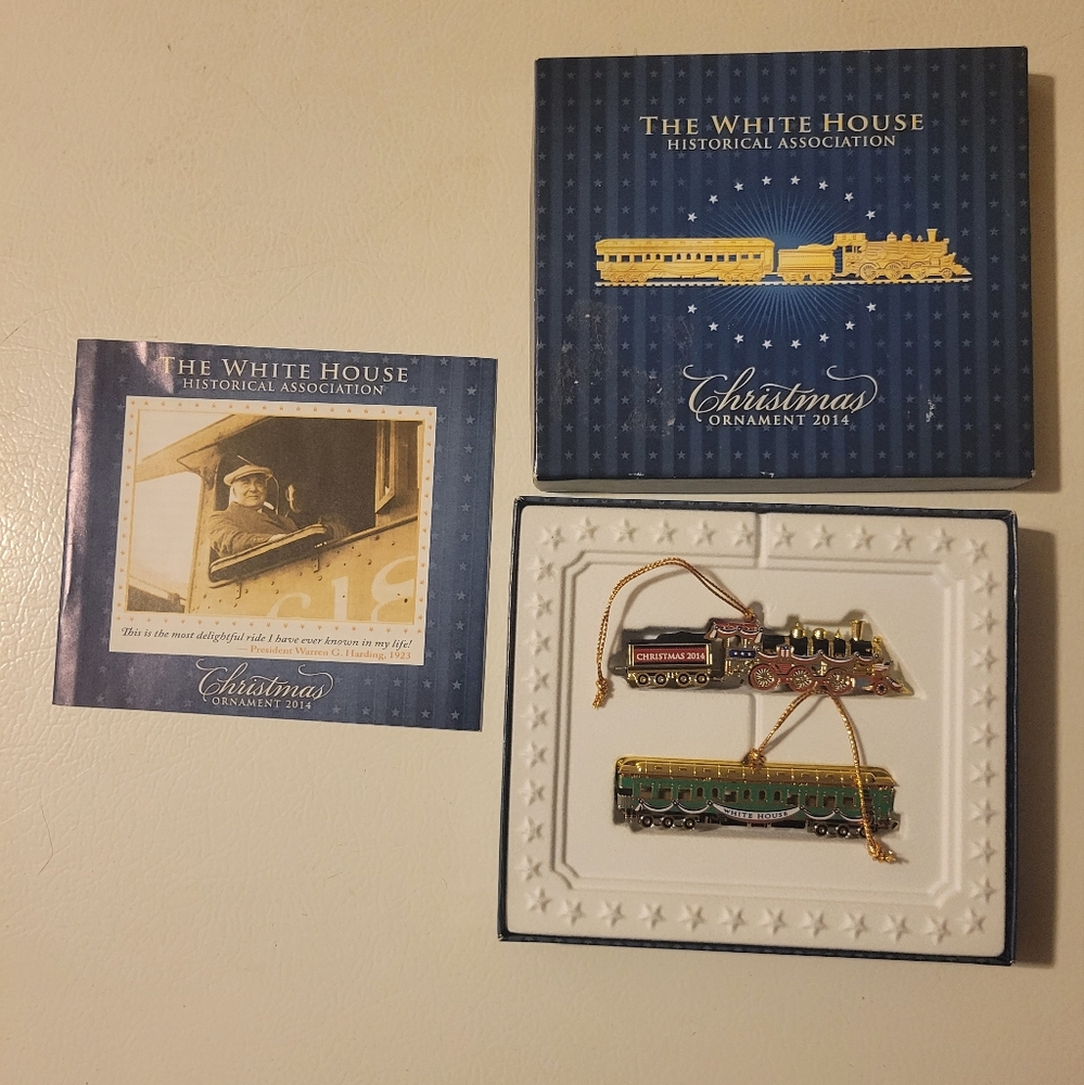 2014 White House Christmas Ornament | Warren Harding ~ Train